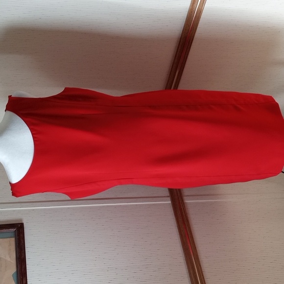 Calvin Klein Red Midi Dress, Professional, Office, Party, Special Occasions, Hol - Picture 6 of 9